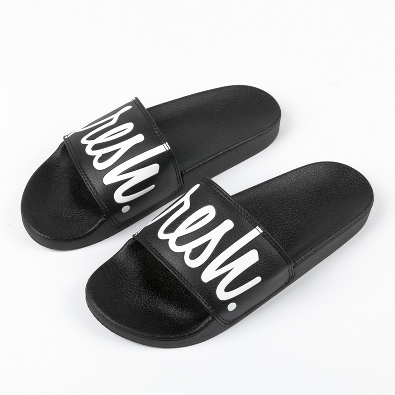 1 Shop our black Fresh printed slide sandals