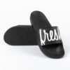 Shop our black Fresh printed slide sandals