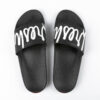 Shop our black Fresh printed slide sandals