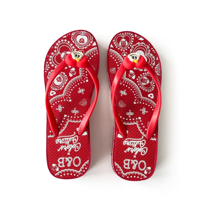 Custom 3D Edge Printing Wedge Flip Flops (1) Custom 3D Edge Printing Wedge Flip Flops