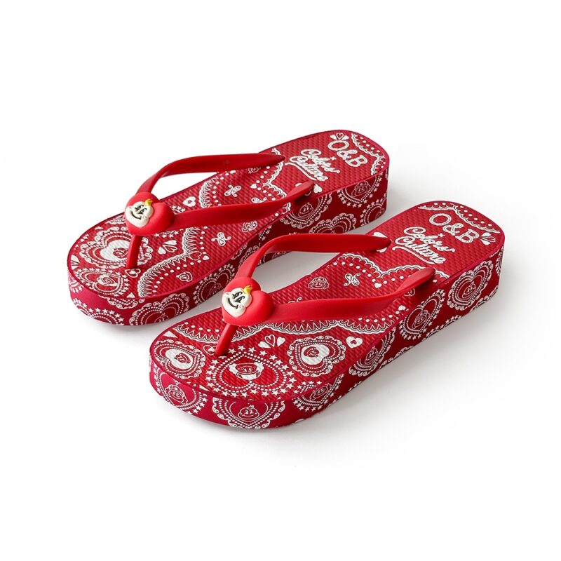 Custom 3D Edge Printing Wedge Flip Flops