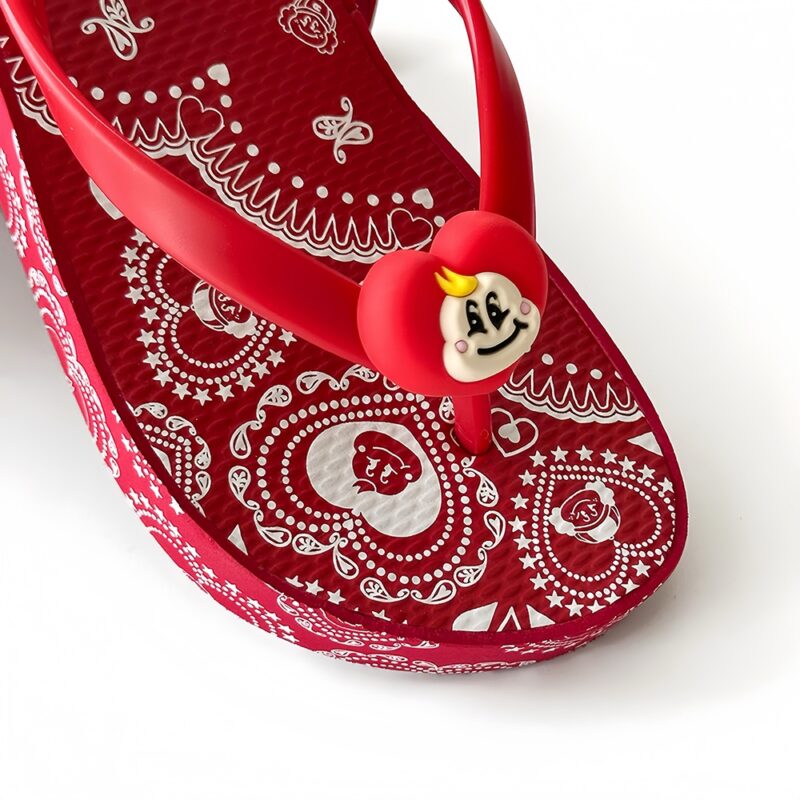 Custom 3D Edge Printing Wedge Flip Flops