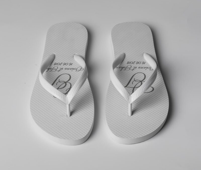Custom Wedding Flip Flops Slippers