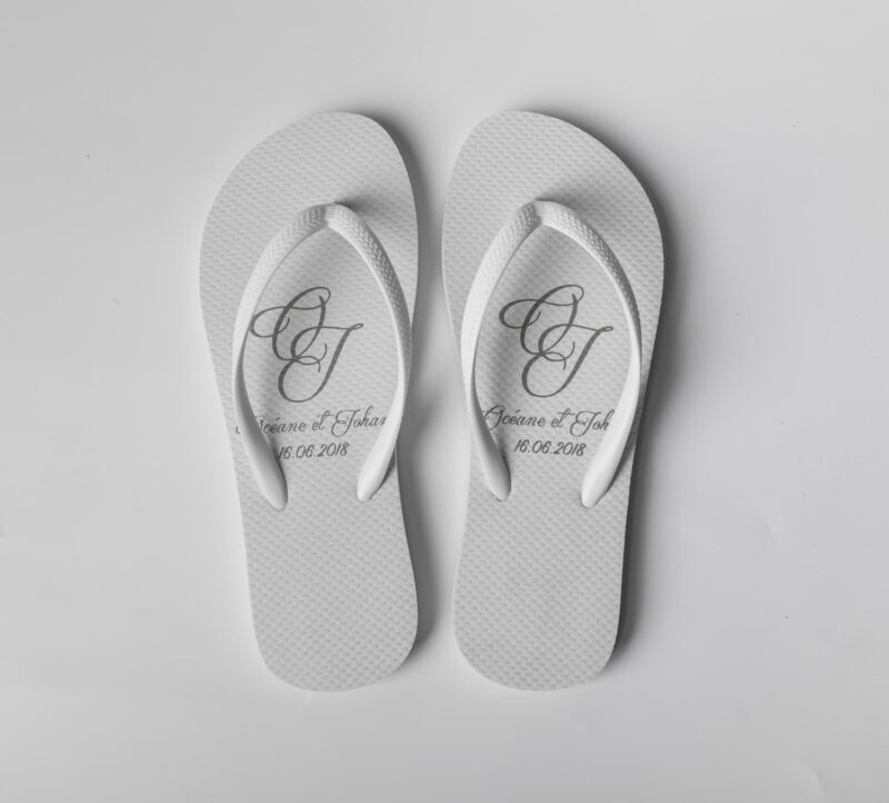 Custom Wedding Flip Flops Slippers