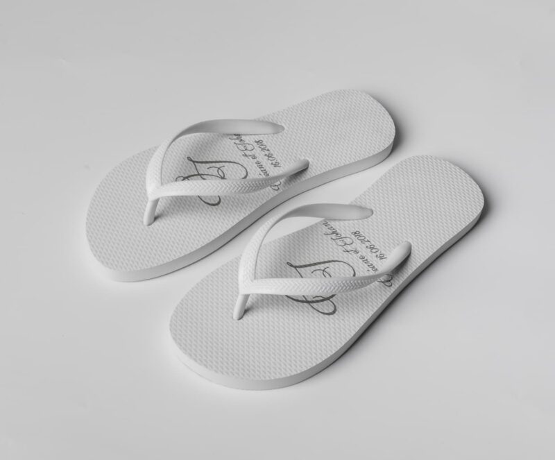 Custom Wedding Flip Flops Slippers